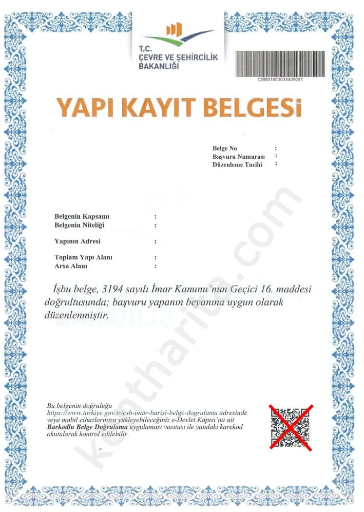 YAPI KAYIT BELGESİ ÜZERİNDEN BARIŞILAMAYAN İMAR DAVALARI